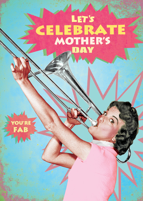 Let's Celebrate Mother's Day Greeting Card by Max Hernn